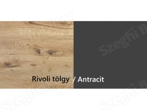 Választható szín: Rivoli tölgy/antracit
