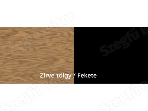 Választható szín: Zirve tölgy/fekete