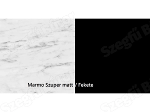 Választható szín: Marmo Szuper matt márvány hatású / fekete