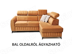 Sarokülő állása: Megan bal oldalról ágyazható