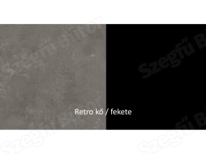 Választható szín: Retro kő/fekete