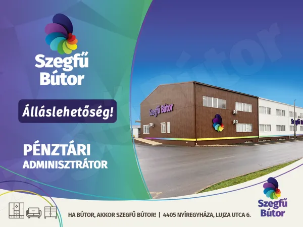 Pénztári adminisztrátor